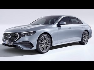 New MERCEDES E-Class AMG Line (2024) - exterior, interior (hightech silver)