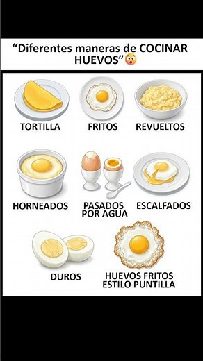 "Diferentes maneras de COCINAR HUEVOS" 😮