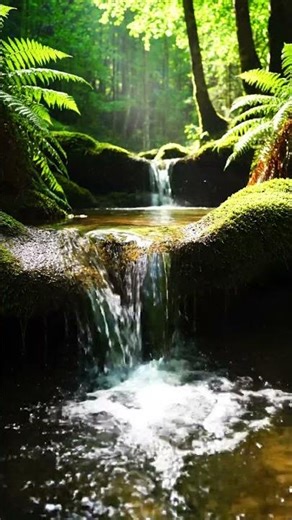 Calming Forest Waterfall Flow 💧 Pure Nature Relaxation