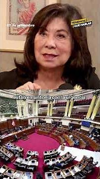 Martha Chávez: The Executive Branch is "hands-tied" on some anti-crime measures #TQH