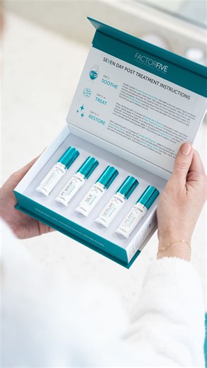 FACTORFIVE Skincare on Instagram: "Wondering how to make the most of the FACTORFIVE 7-Day Post-Treatment Kit? We’ve got you covered! Transform your post-treatment care with the ultimate recovery system. Whether your client is fresh from an RDS peel, microneedling, or another procedure, this kit is a go-to for enhanced healing and glowing results. What’s Inside: 💧 Growth Factor Facial Mask – Hydration and soothing in one 🧴 Gentle Gel Cleanser – Cleanse thoroughly, yet gently ✨ Post Treatment Se