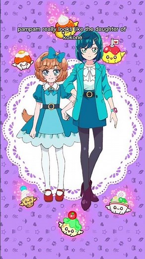 Human forms of the Delicious Party PreCure fairies!