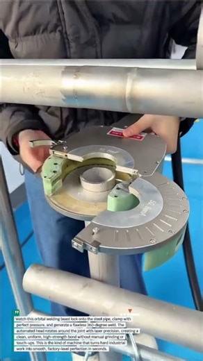 "INSANE ORBITAL WELDER MELTS STEEL LIKE BUTTER!🔥 USA CAN’T BELIEVE THIS TOOL!⚡ #viral #OMG #FYP"