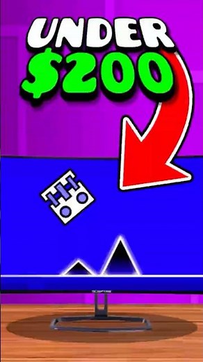I built the CHEAPEST SETUP for GEOMETRY DASH! #geometrydash #gd #gaming