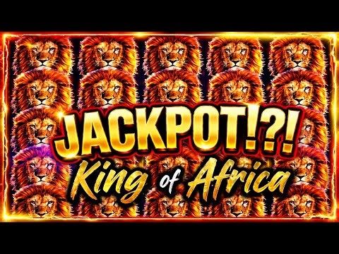 **JACKPOT!?!** EPIC FULL SCREEN BONUS on King of Africa Slot Machine
