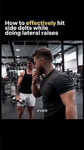How to effectively hit side delts while doing lateral raises!