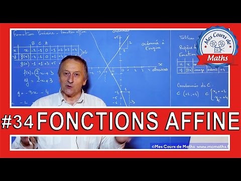 X30 Cours sur les Fonctions Affines (Graphique) MCMaths
