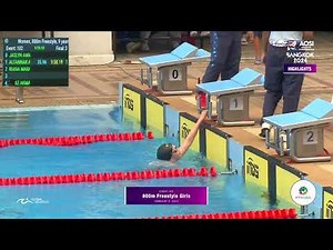 Asian Open Schools Invitational (AOSI) Long Course 2024 | 800m Freestyle Girls Highlights