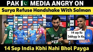 473K views · 12K reactions | Pak Media Angry On Surya Kumar Yadav Refuse Handshake With Salman Ali agah | Tanveer Ahmed #PakvsInd #Asiacup2025 #SuryakumarYadav #SalmanAliagah #India | Muhammad Ishfaq | Facebook