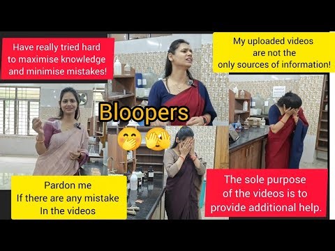 Bloopers 🫣🤭(during the Making of +2 Board Chemistry Practical videos)