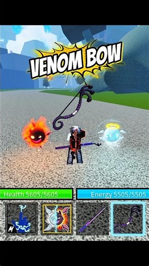 Venom Bow Full Showcase & All Moves! 🏹☠️ | Blox Fruits #shorts