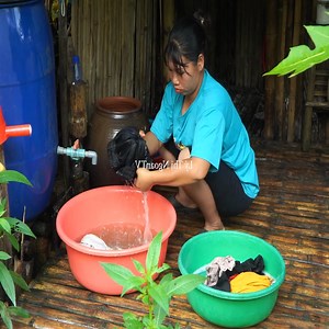 155K views · 2.3K reactions | Get sand and play in the stream with the kids make purple sticky rice to sell at the market. Part 15 | SRENG | Facebook
