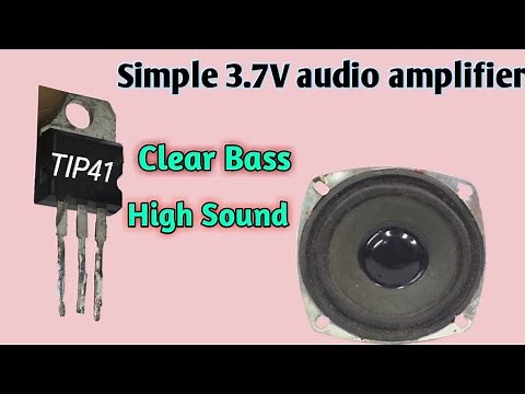 Audio amplifier using Transistor Tip41