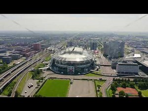 Amsterdam, Netherlands. Johan Cruijff ArenA (Amsterdam Arena). 2020 FIFA World Cup venue, Aerial ...