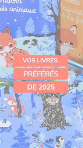 ✨📚 Top 5 de vos livres préférés de 2025 ! 📚✨ Merci à vous ❤️ Voici les titres que vous avez le plus aimés cette année pour accompagner vos enfants dans leurs premières découvertes : 🥇 La collection Promenade — pour éveiller les tout-petits dès 6 mois 🥈 Les Kididoc — pour explorer le monde en s’amusant dès 3 ans 🥉 Mes 100 premiers mots — un imagier pour développer le langage dès 10 mois ⭐ Bonsoir les bébés animaux — un album poétique pour la routine du soir dès 6 mois ⭐ La collection Cache c