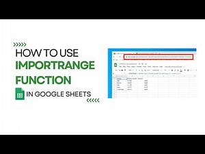Master the IMPORTRANGE Function: Linking Data Across Google Sheets