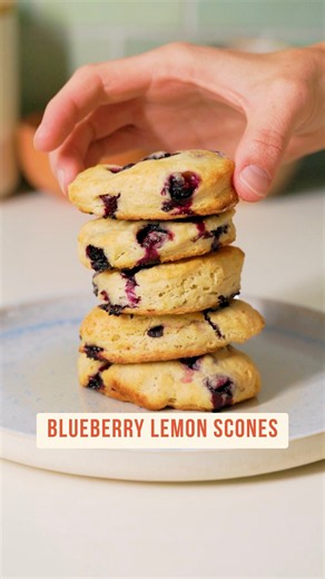 Blueberry Lemon Scones (That Aren't Dry)