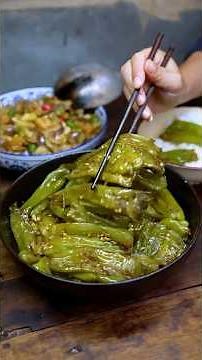 Chinese Eggplant with Fresh Chili Traditional Village Cooking Delicious Healthy Recipe Today