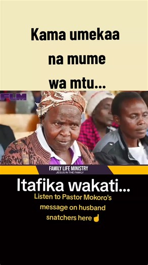 Ukikaa na mwanaume WA mtu utaona ile hujawaiona. Pastor #Mokoro #Ndoa #mariage #Family #bible #facts #CapCut