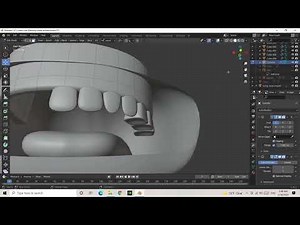 Create Gums & Teeth (Character Modeling) Blender !