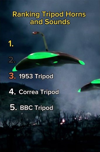 Ranking Tripod Horns And Sounds #waroftheworlds #ranked