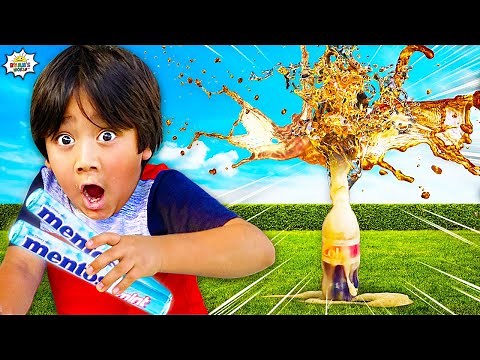 COCA COLA AND MENTOS Science Experiment and more!