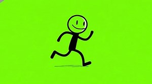 Minimalist Stickman Running Animation Thin Black Stock Footage Video (100% Royalty-free) 3947775655 | Shutterstock