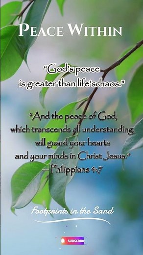 Peace Within — Philippians 4:7 | Bible Verse of Comfort