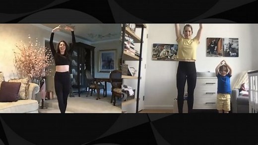 Sara's quarantine ballet lesson with Tiler Peck