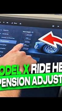 Tesla Model X Ride Height Air Suspension Adjustment