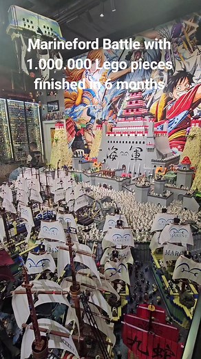 Marineford Battle: 1 Million LEGO Pieces Completed!