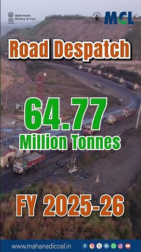 210.75 Million Tonnes! MCL Achieves Massive Coal Dispatch Record in FY 2025-26 | Mahanadi Coalfields