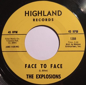 The Explosions - Face To Face / Animated Heart