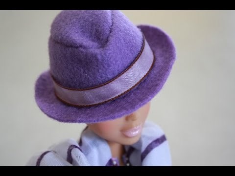 How to Make a Doll Size Fedora - Doll Crafts