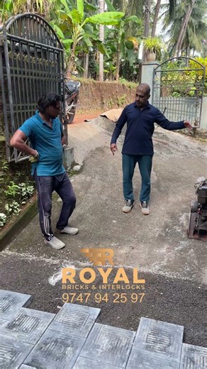 12 X12 WORK | ROYAL BRICKS AND INTERLOCKS | VENNIYUR INTERLOCKS ⁨@royalbricksvnr⁩