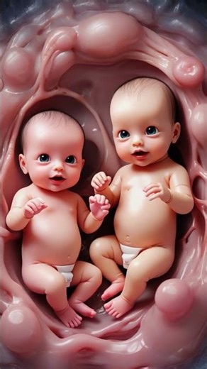 Unbelievable! Watch How Twin Babies Grow Together in the Womb