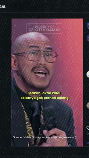 ☝️Pandji: Rajin Ibadah Belum Tentu Baik. Indonesia Negara Religius tapi Korupsi #shorts #filsafat