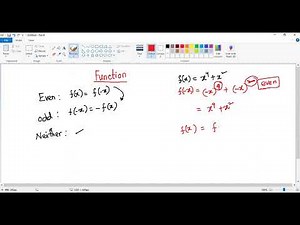 Even, Odd, or Neither Functions The Easy Way!Graphs & Algebraically, Properties & Symmetry in bangla