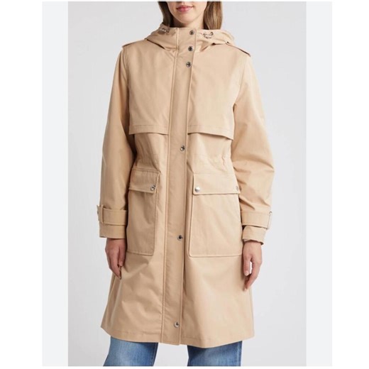 SAM EDELMAN Hooded Trench Coat In Sand. Size M. MSRP... | Depop
