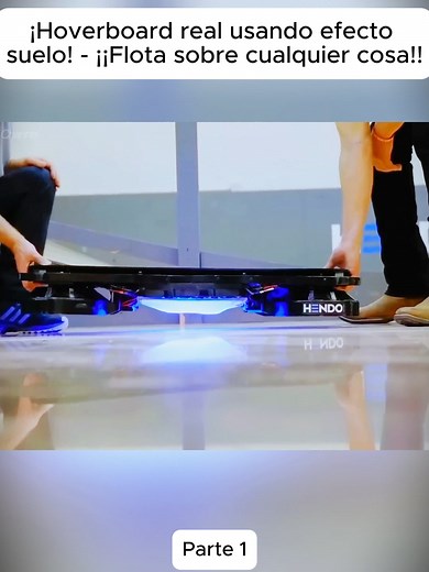 Hoverboard con efecto suelo real