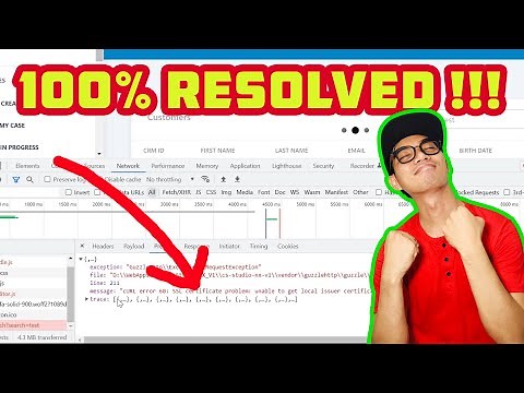 CURL ERROR 60: SSL Certificate Problem in LARAVEL - 100% Resolved !