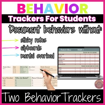 Editable Behavior Tracker - Google Sheets - Behavior Management- Data Collection