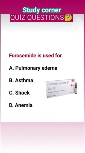 Furosemide is used?Breathless Emergency Lung mein pani#Furosemide#ICUDrug#MedicalQuiz#medicalstudent