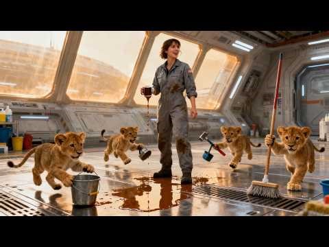 She Spilled Coffee — The Cubs Brought Her Tools, Buckets, and Confusion | HFY | Sci-Fi