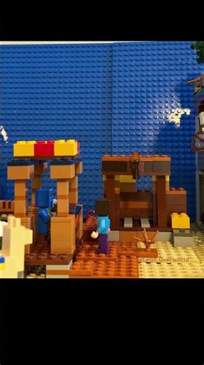 LEGO MINECRAFT WANDERING TRADING POST. LEGO STOP MOTION #minecraft #legominecraft #lego