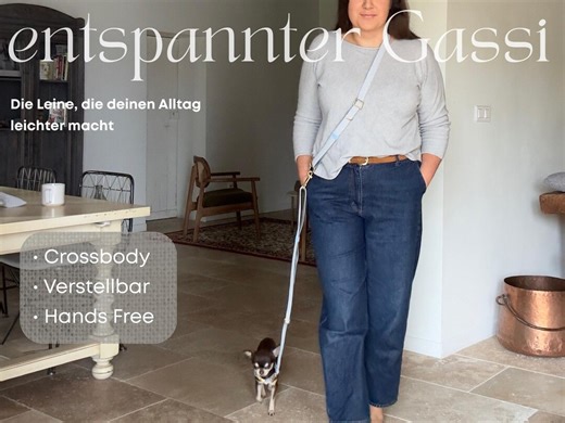 Hands Free Dog Leash Blue Striped | Crossbody Dog Leash Adjustable | Multifunctional Leash | Nautical Riviera Style | Handmade - Etsy