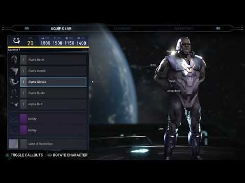 Injustice 2 - Darkseid Epic Gear Showcase/ Special Moves