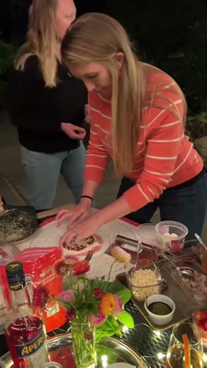 Pizza making party is a friend group requirement! #pizza #pizzaparty #diypizza #dinnerparty #cheese
