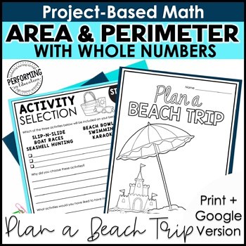 Math Project-Based Learning: Area and Perimeter with Whole Numbers | 3rd Grade
