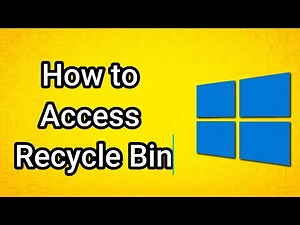 How to Access Recycle Bin on Windows 10